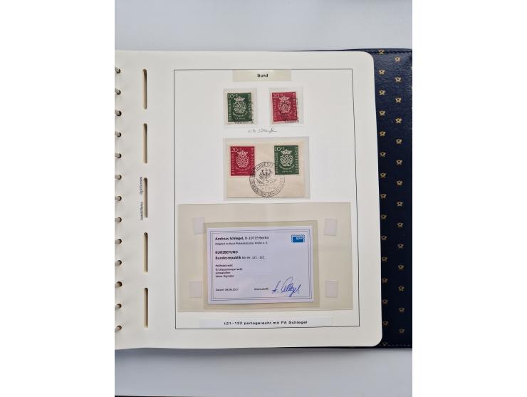 1949/90, umfangreiche Sammlung “Erst- und Letzttage” mit vielen losen Marken, Einheiten, kpl. Bogen, schönen Briefstücken, Br