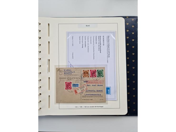 1949/90, umfangreiche Sammlung “Erst- und Letzttage” mit vielen losen Marken, Einheiten, kpl. Bogen, schönen Briefstücken, Br