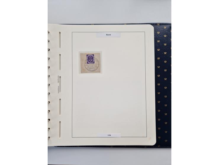 1949/90, umfangreiche Sammlung “Erst- und Letzttage” mit vielen losen Marken, Einheiten, kpl. Bogen, schönen Briefstücken, Br