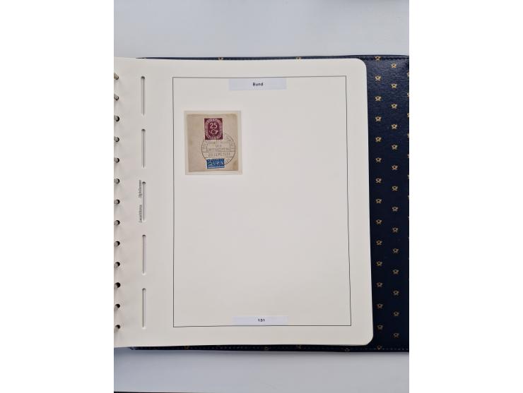 1949/90, umfangreiche Sammlung “Erst- und Letzttage” mit vielen losen Marken, Einheiten, kpl. Bogen, schönen Briefstücken, Br