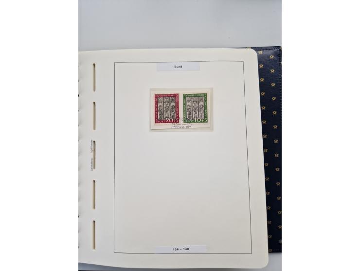 1949/90, umfangreiche Sammlung “Erst- und Letzttage” mit vielen losen Marken, Einheiten, kpl. Bogen, schönen Briefstücken, Br