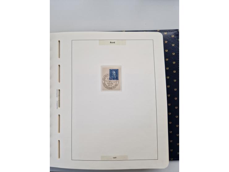 1949/90, umfangreiche Sammlung “Erst- und Letzttage” mit vielen losen Marken, Einheiten, kpl. Bogen, schönen Briefstücken, Br