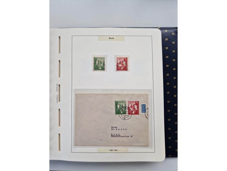 1949/90, umfangreiche Sammlung “Erst- und Letzttage” mit vielen losen Marken, Einheiten, kpl. Bogen, schönen Briefstücken, Br
