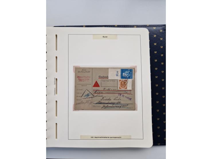 1949/90, umfangreiche Sammlung “Erst- und Letzttage” mit vielen losen Marken, Einheiten, kpl. Bogen, schönen Briefstücken, Br