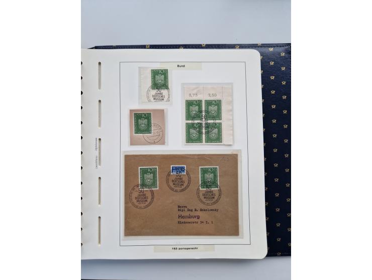 1949/90, umfangreiche Sammlung “Erst- und Letzttage” mit vielen losen Marken, Einheiten, kpl. Bogen, schönen Briefstücken, Br