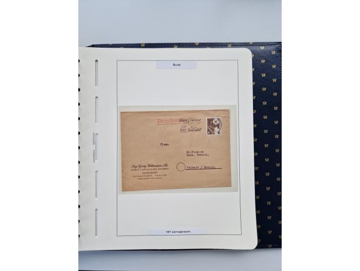 1949/90, umfangreiche Sammlung “Erst- und Letzttage” mit vielen losen Marken, Einheiten, kpl. Bogen, schönen Briefstücken, Br