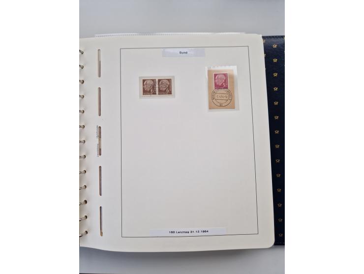 1949/90, umfangreiche Sammlung “Erst- und Letzttage” mit vielen losen Marken, Einheiten, kpl. Bogen, schönen Briefstücken, Br