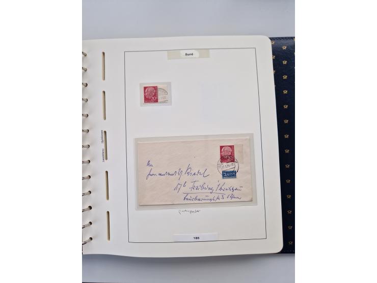 1949/90, umfangreiche Sammlung “Erst- und Letzttage” mit vielen losen Marken, Einheiten, kpl. Bogen, schönen Briefstücken, Br