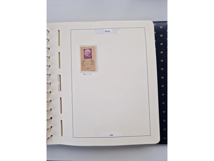 1949/90, umfangreiche Sammlung “Erst- und Letzttage” mit vielen losen Marken, Einheiten, kpl. Bogen, schönen Briefstücken, Br