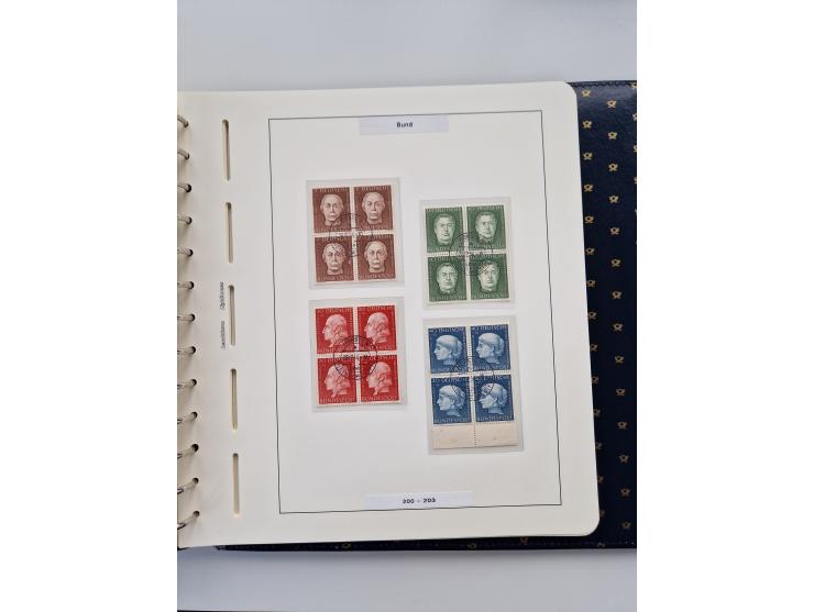 1949/90, umfangreiche Sammlung “Erst- und Letzttage” mit vielen losen Marken, Einheiten, kpl. Bogen, schönen Briefstücken, Br