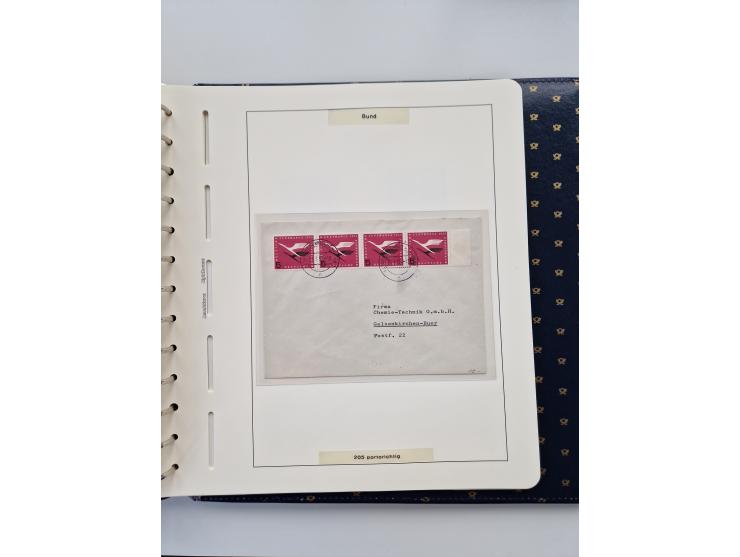 1949/90, umfangreiche Sammlung “Erst- und Letzttage” mit vielen losen Marken, Einheiten, kpl. Bogen, schönen Briefstücken, Br