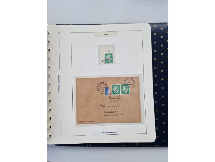 1949/90, umfangreiche Sammlung “Erst- und Letzttage” mit vielen losen Marken, Einheiten, kpl. Bogen, schönen Briefstücken, Br