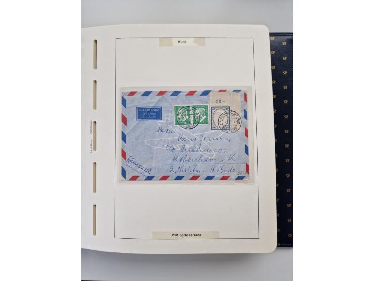 1949/90, umfangreiche Sammlung “Erst- und Letzttage” mit vielen losen Marken, Einheiten, kpl. Bogen, schönen Briefstücken, Br