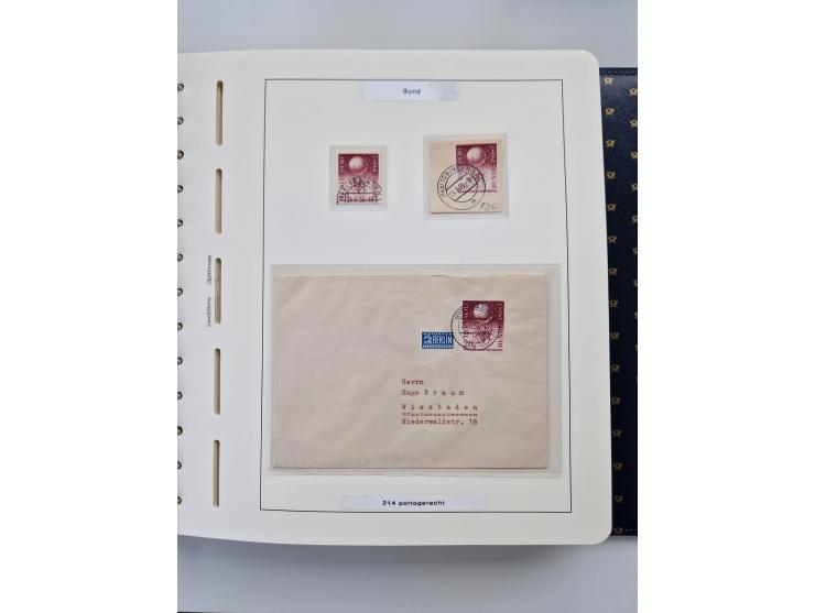 1949/90, umfangreiche Sammlung “Erst- und Letzttage” mit vielen losen Marken, Einheiten, kpl. Bogen, schönen Briefstücken, Br