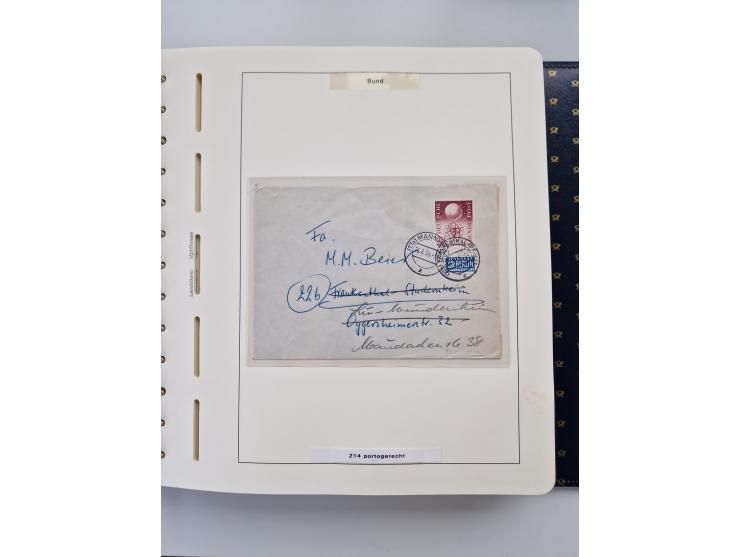 1949/90, umfangreiche Sammlung “Erst- und Letzttage” mit vielen losen Marken, Einheiten, kpl. Bogen, schönen Briefstücken, Br