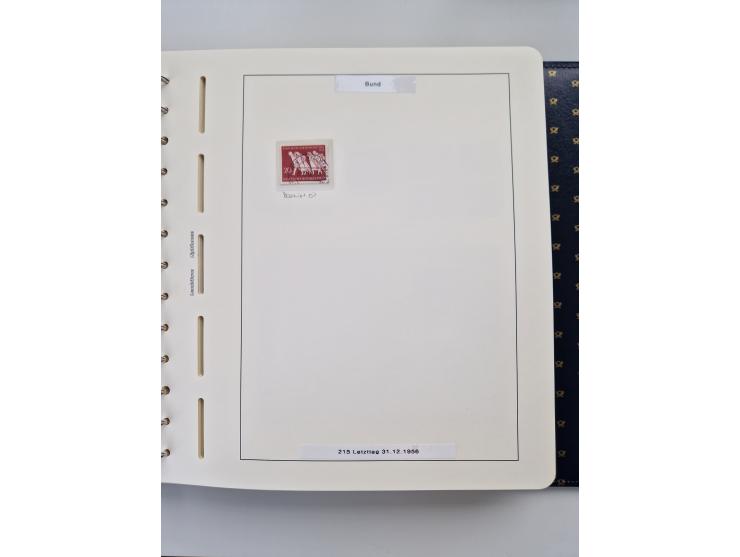 1949/90, umfangreiche Sammlung “Erst- und Letzttage” mit vielen losen Marken, Einheiten, kpl. Bogen, schönen Briefstücken, Br