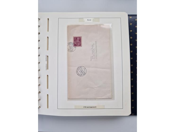 1949/90, umfangreiche Sammlung “Erst- und Letzttage” mit vielen losen Marken, Einheiten, kpl. Bogen, schönen Briefstücken, Br