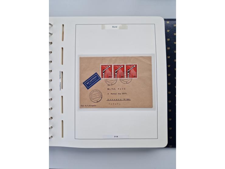 1949/90, umfangreiche Sammlung “Erst- und Letzttage” mit vielen losen Marken, Einheiten, kpl. Bogen, schönen Briefstücken, Br