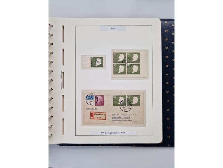 1949/90, umfangreiche Sammlung “Erst- und Letzttage” mit vielen losen Marken, Einheiten, kpl. Bogen, schönen Briefstücken, Br