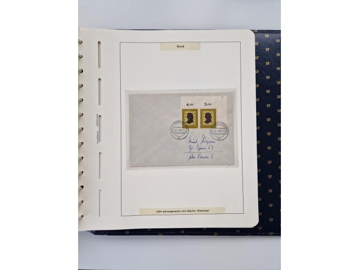 1949/90, umfangreiche Sammlung “Erst- und Letzttage” mit vielen losen Marken, Einheiten, kpl. Bogen, schönen Briefstücken, Br