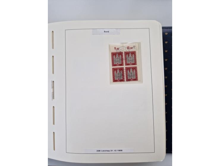 1949/90, umfangreiche Sammlung “Erst- und Letzttage” mit vielen losen Marken, Einheiten, kpl. Bogen, schönen Briefstücken, Br