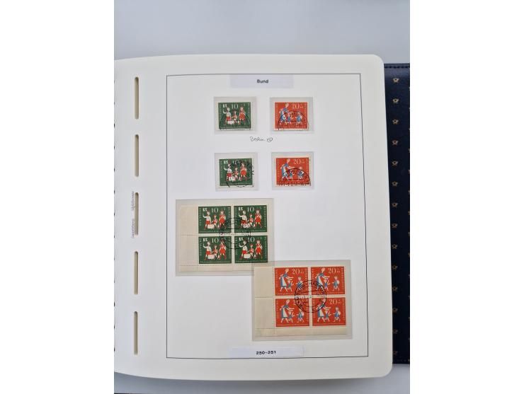 1949/90, umfangreiche Sammlung “Erst- und Letzttage” mit vielen losen Marken, Einheiten, kpl. Bogen, schönen Briefstücken, Br