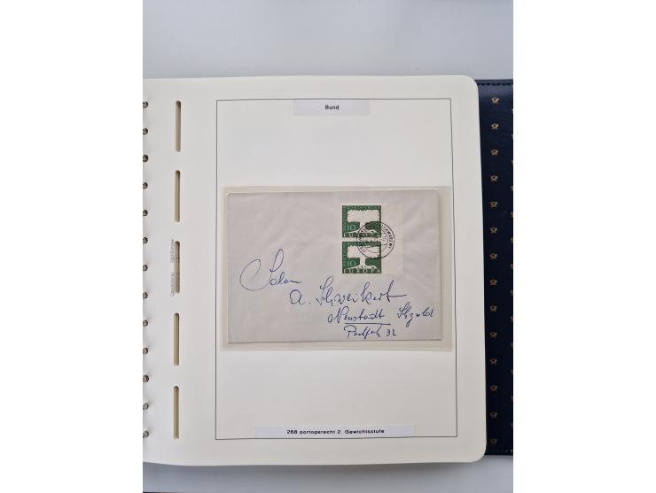 1949/90, umfangreiche Sammlung “Erst- und Letzttage” mit vielen losen Marken, Einheiten, kpl. Bogen, schönen Briefstücken, Br