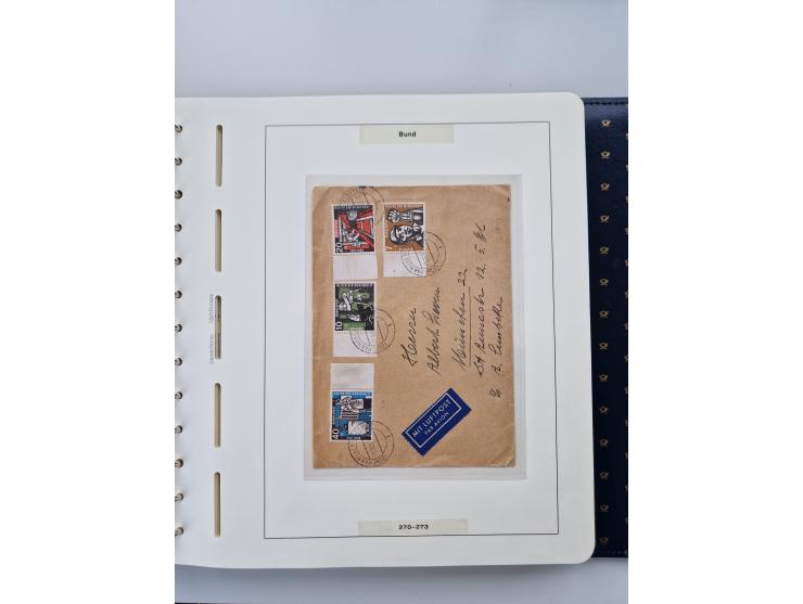 1949/90, umfangreiche Sammlung “Erst- und Letzttage” mit vielen losen Marken, Einheiten, kpl. Bogen, schönen Briefstücken, Br