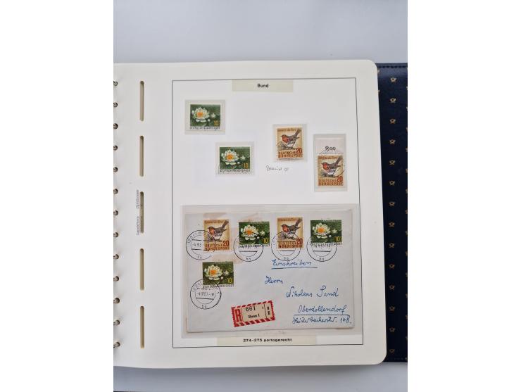 1949/90, umfangreiche Sammlung “Erst- und Letzttage” mit vielen losen Marken, Einheiten, kpl. Bogen, schönen Briefstücken, Br