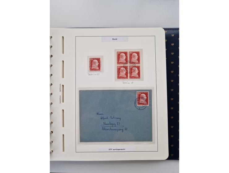 1949/90, umfangreiche Sammlung “Erst- und Letzttage” mit vielen losen Marken, Einheiten, kpl. Bogen, schönen Briefstücken, Br