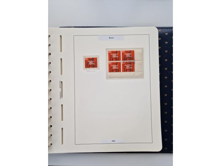 1949/90, umfangreiche Sammlung “Erst- und Letzttage” mit vielen losen Marken, Einheiten, kpl. Bogen, schönen Briefstücken, Br