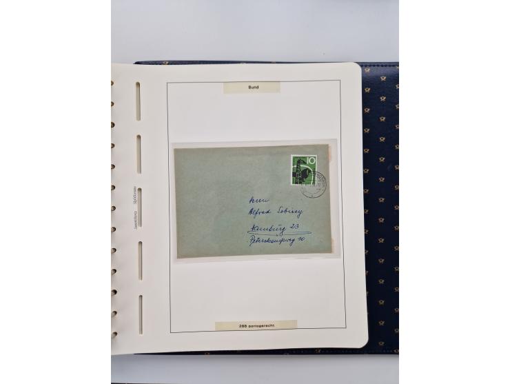 1949/90, umfangreiche Sammlung “Erst- und Letzttage” mit vielen losen Marken, Einheiten, kpl. Bogen, schönen Briefstücken, Br