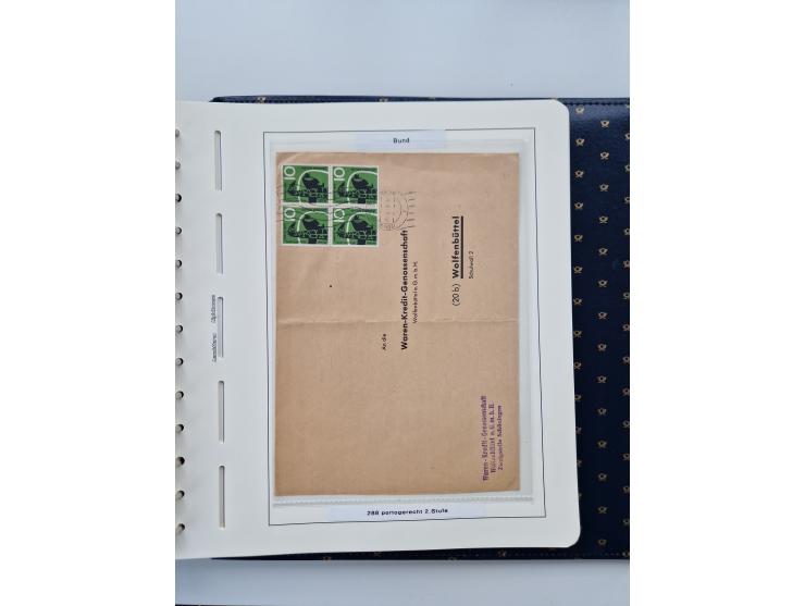 1949/90, umfangreiche Sammlung “Erst- und Letzttage” mit vielen losen Marken, Einheiten, kpl. Bogen, schönen Briefstücken, Br