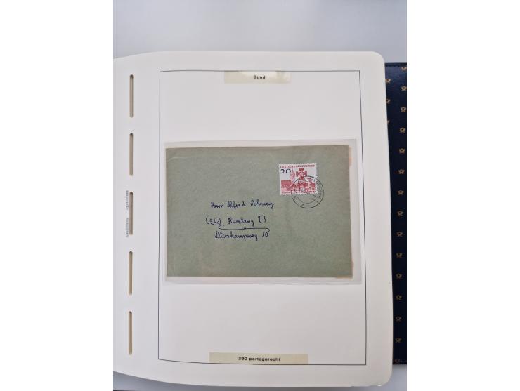 1949/90, umfangreiche Sammlung “Erst- und Letzttage” mit vielen losen Marken, Einheiten, kpl. Bogen, schönen Briefstücken, Br