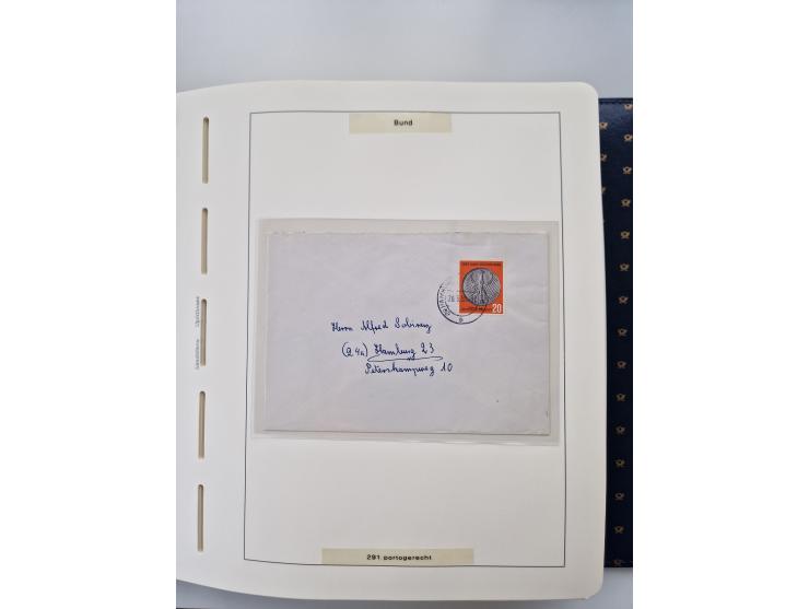 1949/90, umfangreiche Sammlung “Erst- und Letzttage” mit vielen losen Marken, Einheiten, kpl. Bogen, schönen Briefstücken, Br