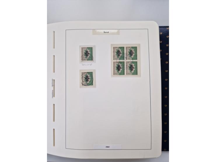 1949/90, umfangreiche Sammlung “Erst- und Letzttage” mit vielen losen Marken, Einheiten, kpl. Bogen, schönen Briefstücken, Br