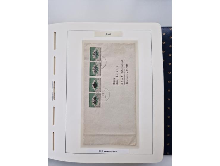1949/90, umfangreiche Sammlung “Erst- und Letzttage” mit vielen losen Marken, Einheiten, kpl. Bogen, schönen Briefstücken, Br