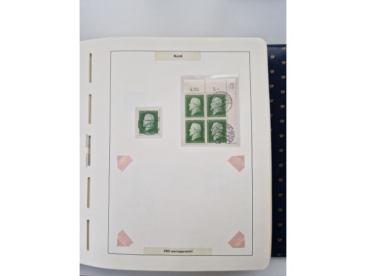 1949/90, umfangreiche Sammlung “Erst- und Letzttage” mit vielen losen Marken, Einheiten, kpl. Bogen, schönen Briefstücken, Br