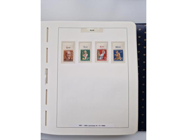 1949/90, umfangreiche Sammlung “Erst- und Letzttage” mit vielen losen Marken, Einheiten, kpl. Bogen, schönen Briefstücken, Br