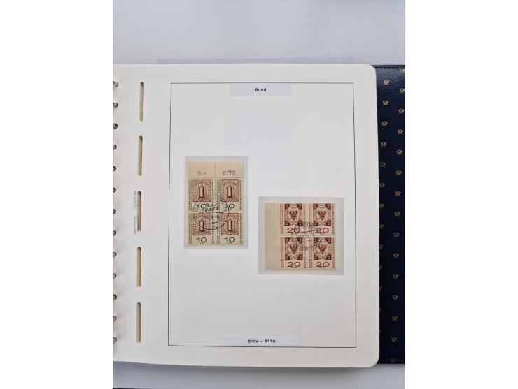 1949/90, umfangreiche Sammlung “Erst- und Letzttage” mit vielen losen Marken, Einheiten, kpl. Bogen, schönen Briefstücken, Br