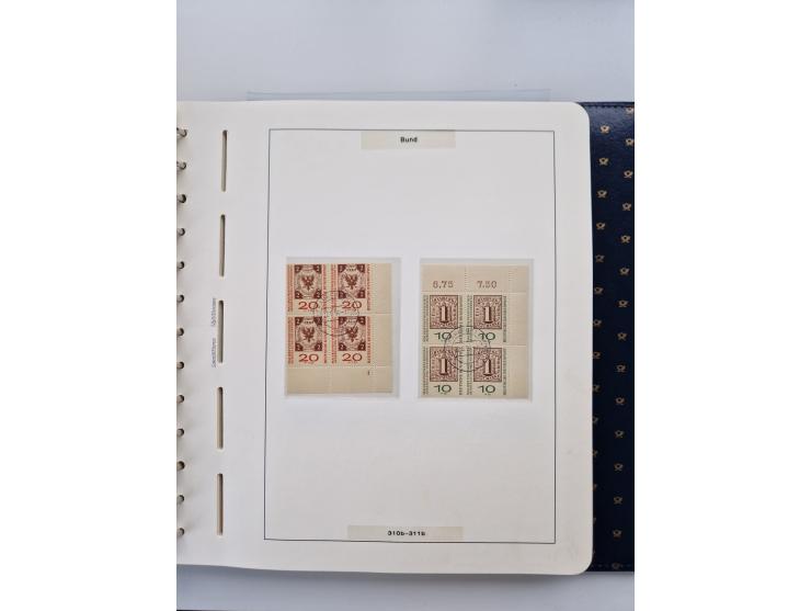 1949/90, umfangreiche Sammlung “Erst- und Letzttage” mit vielen losen Marken, Einheiten, kpl. Bogen, schönen Briefstücken, Br