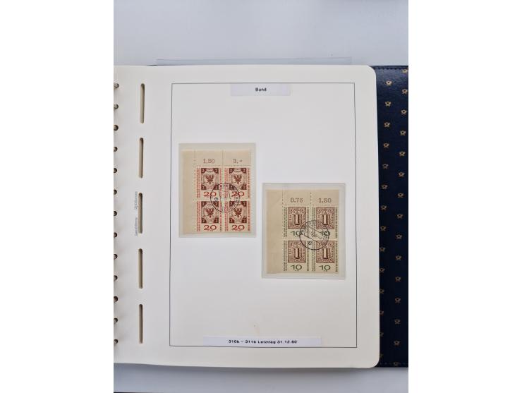 1949/90, umfangreiche Sammlung “Erst- und Letzttage” mit vielen losen Marken, Einheiten, kpl. Bogen, schönen Briefstücken, Br