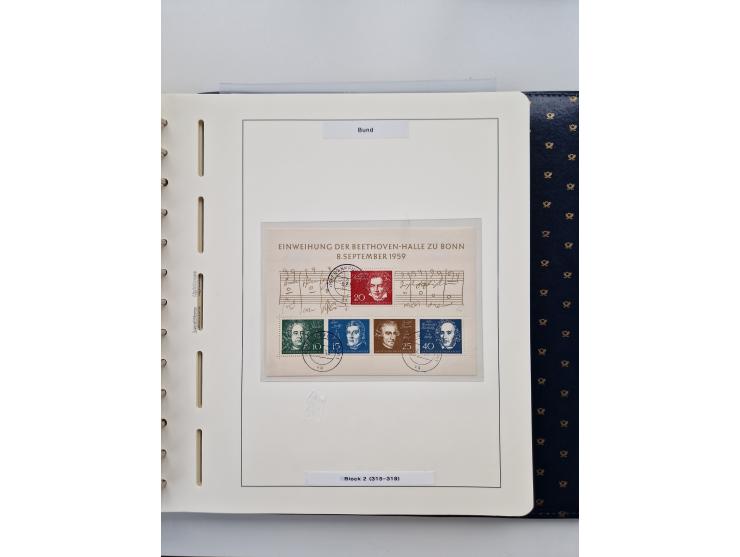 1949/90, umfangreiche Sammlung “Erst- und Letzttage” mit vielen losen Marken, Einheiten, kpl. Bogen, schönen Briefstücken, Br