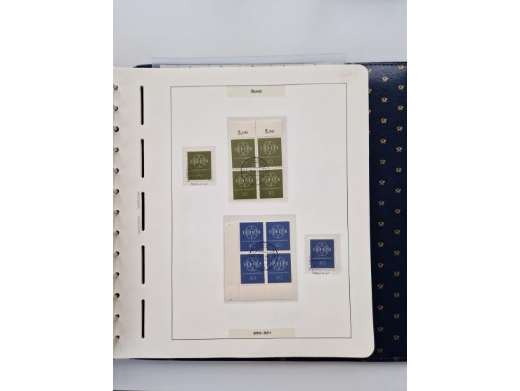 1949/90, umfangreiche Sammlung “Erst- und Letzttage” mit vielen losen Marken, Einheiten, kpl. Bogen, schönen Briefstücken, Br