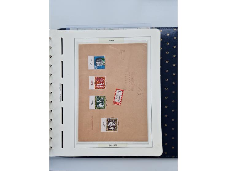 1949/90, umfangreiche Sammlung “Erst- und Letzttage” mit vielen losen Marken, Einheiten, kpl. Bogen, schönen Briefstücken, Br