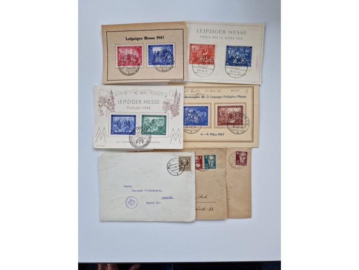 1945/60(ca.), interessante Parte von über 340 Briefen und Karten, dabei diverse bessere wie Französische Zone bessere Rot-Kre