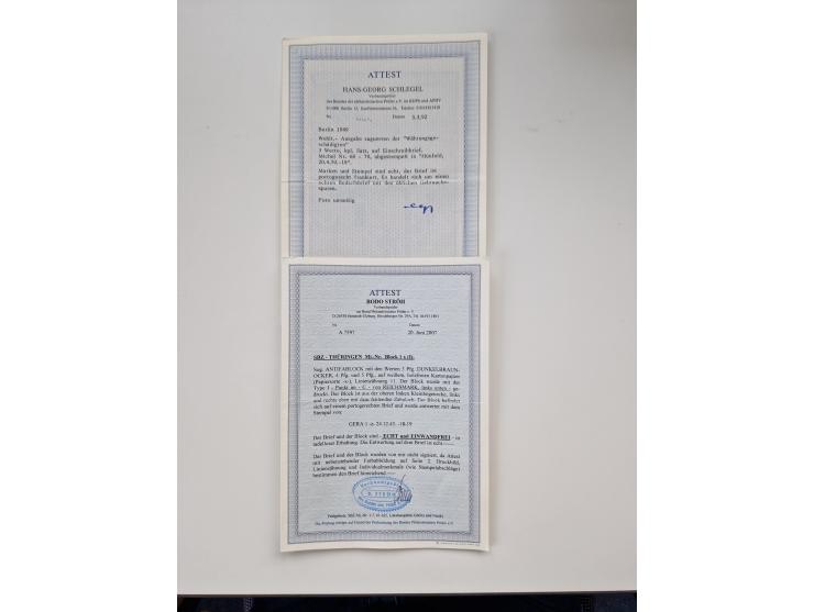 1945/60(ca.), interessante Parte von über 340 Briefen und Karten, dabei diverse bessere wie Französische Zone bessere Rot-Kre