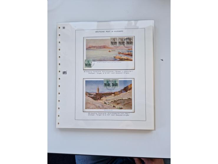 1900/11, schöne spezialisiert zusammengetragene Sammlung ab Reichspost-Ausgabe, dabei viele gute Werte, schöne Briefstücke, v