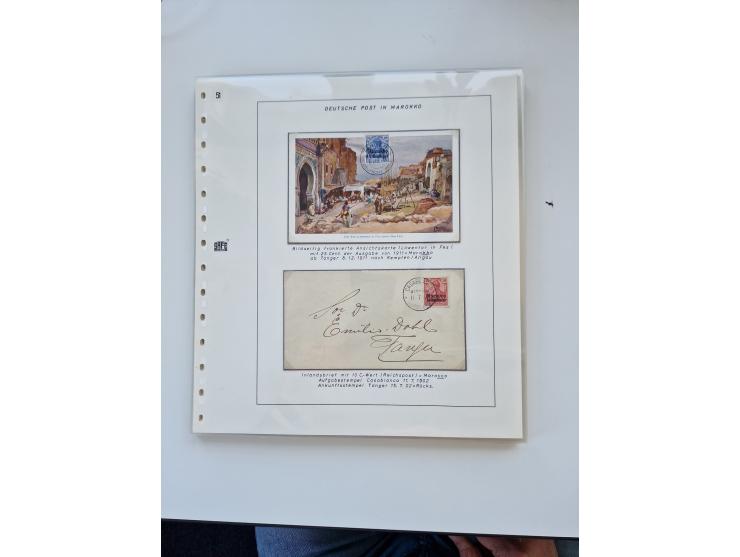 1900/11, schöne spezialisiert zusammengetragene Sammlung ab Reichspost-Ausgabe, dabei viele gute Werte, schöne Briefstücke, v