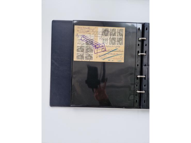 1949/52, umfangreiche Sammlung mit über 260 Briefen und Karten, dabei viele bessere Zusammendrucke mit u.a. W10 mit Zufrankat